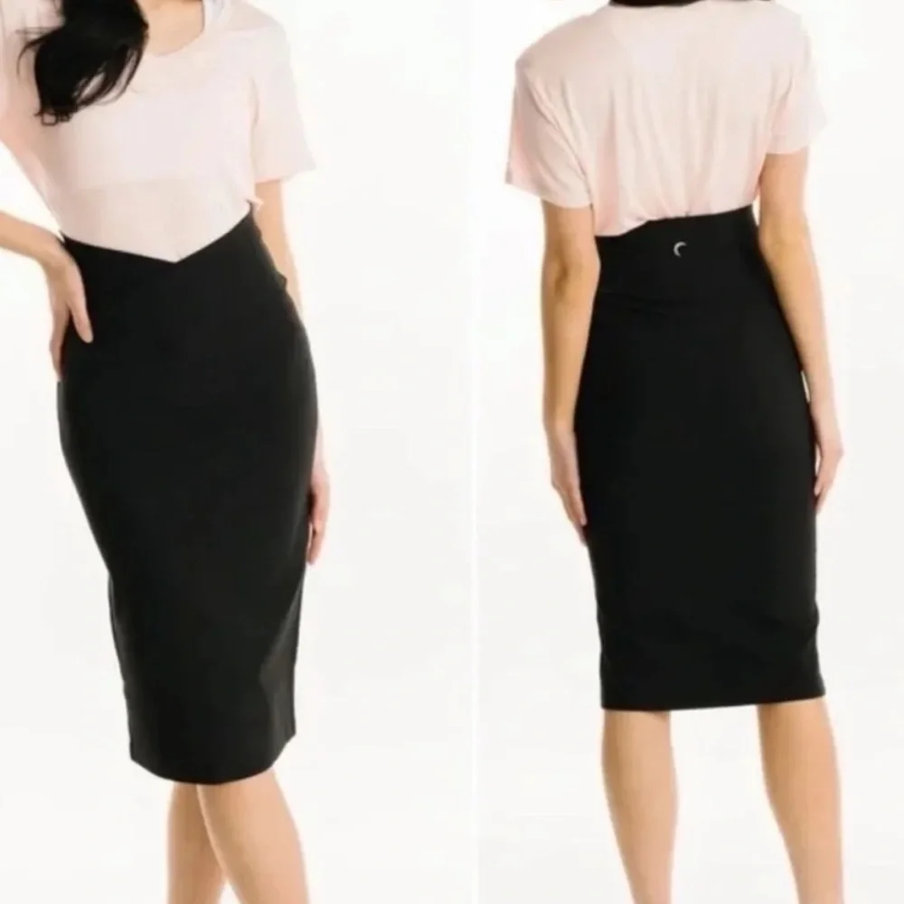 NWOT ZYIA Reve Crossover Ribbed Pencil Skirt Size Large